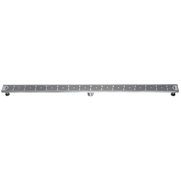 Dawn 12 Inch Linear Shower Drain, Irtysh River Series, Polished Satin Finish