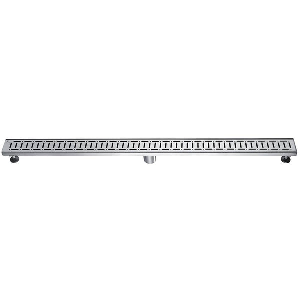 Dawn 12 Inch Linear Shower Drain, The Loire River In France Series, Polished Satin Finish