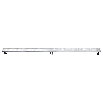 Dawn® 47 Inch Linear Shower Drain, Nile River Series, Polished Satin Finish