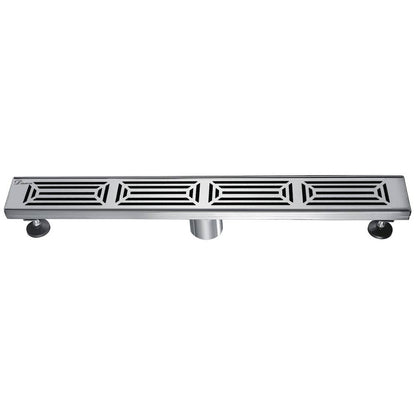 Dawn® 47 Inch Linear Shower Drain, Parana River In Argentina Series, Polished Satin Finish