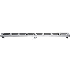 Dawn® 59 Inch Linear Shower Drain, Parana River In Argentina Series, Polished Satin Finish