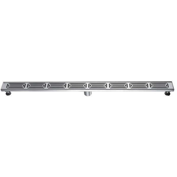 Dawn 12 Inch Linear Shower Drain, Parana River In Argentina Series, Polished Satin Finish