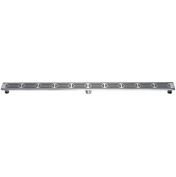 Dawn® 59 Inch Linear Shower Drain, Parana River In Argentina Series, Polished Satin Finish