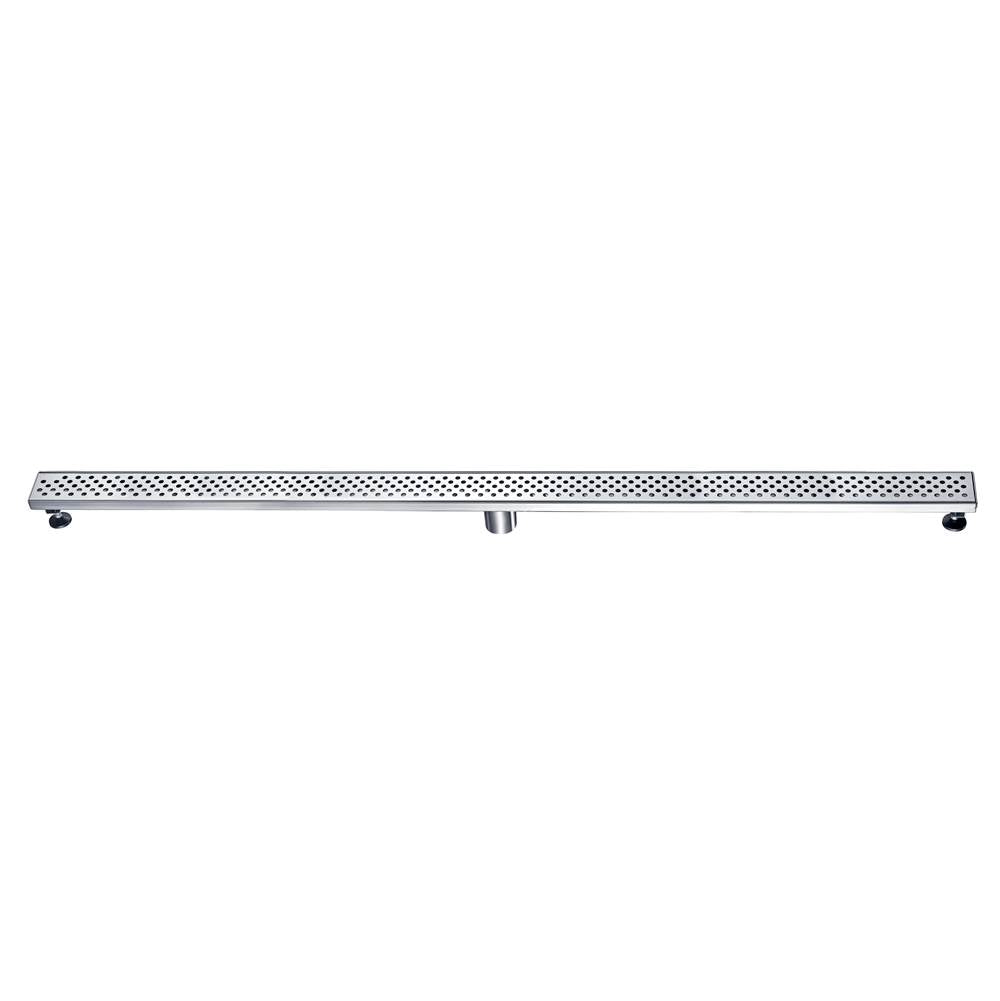 Dawn® 47 Inch Linear Shower Drain, Rhone River Series, Polished Satin Finish