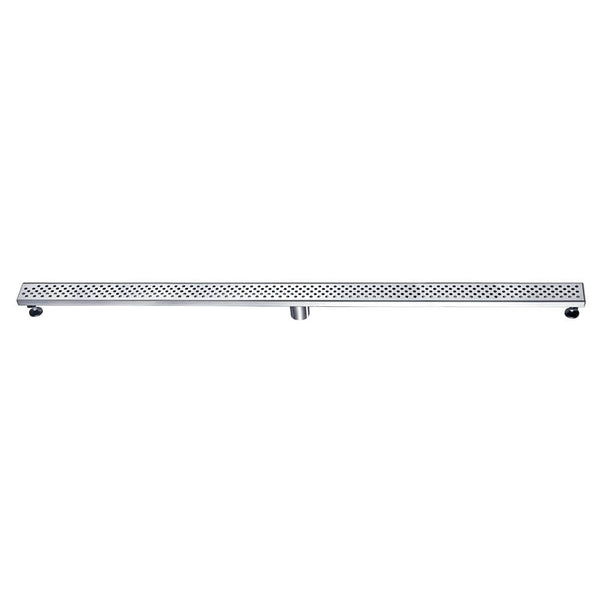 Dawn® 24 Inch Linear Shower Drain, Rhone River Series, Polished Satin Finish