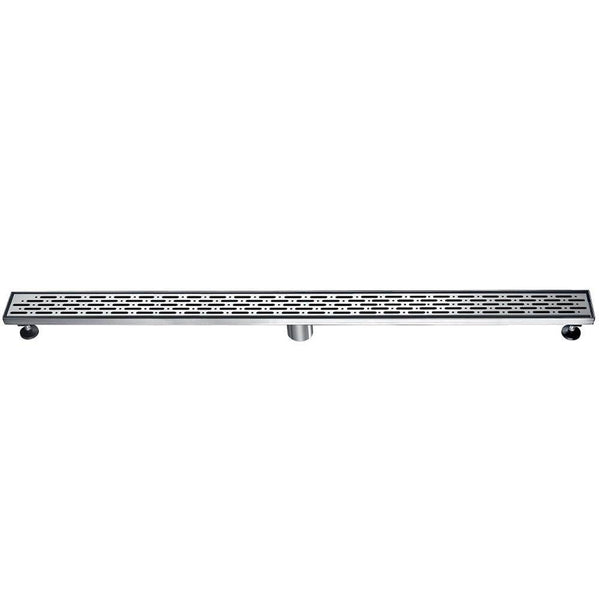 Dawn® 24 Inch Linear Shower Drain, Rio Orinoco River Series, Polished Satin Finish