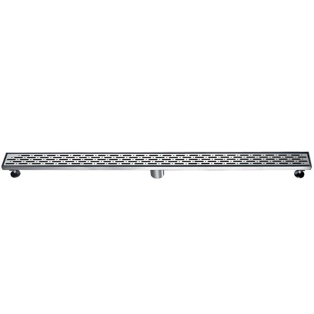 Dawn® 36 Inch Linear Shower Drain, Rio Orinoco River Series, Polished Satin Finish