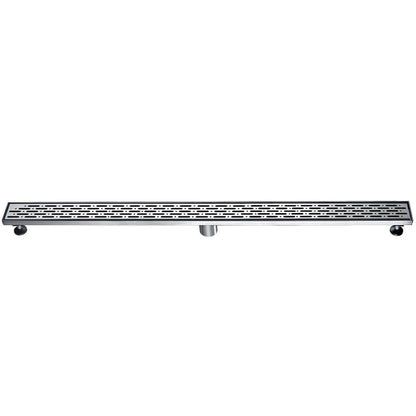 Dawn® 36 Inch Linear Shower Drain, Rio Orinoco River Series, Polished Satin Finish