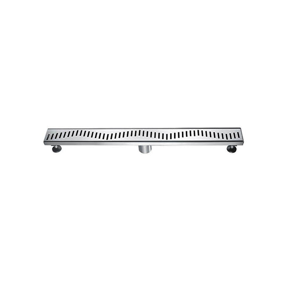 Dawn® 36 Inch Linear Shower Drain Ganges River Series, Polished Satin Finish