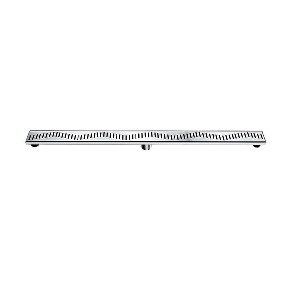 Dawn® 36 Inch Linear Shower Drain Ganges River Series, Polished Satin Finish