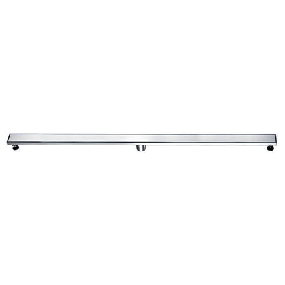 Dawn® 59 Inch Linear Shower Drain, Volga River Series, Polished Satin Finish