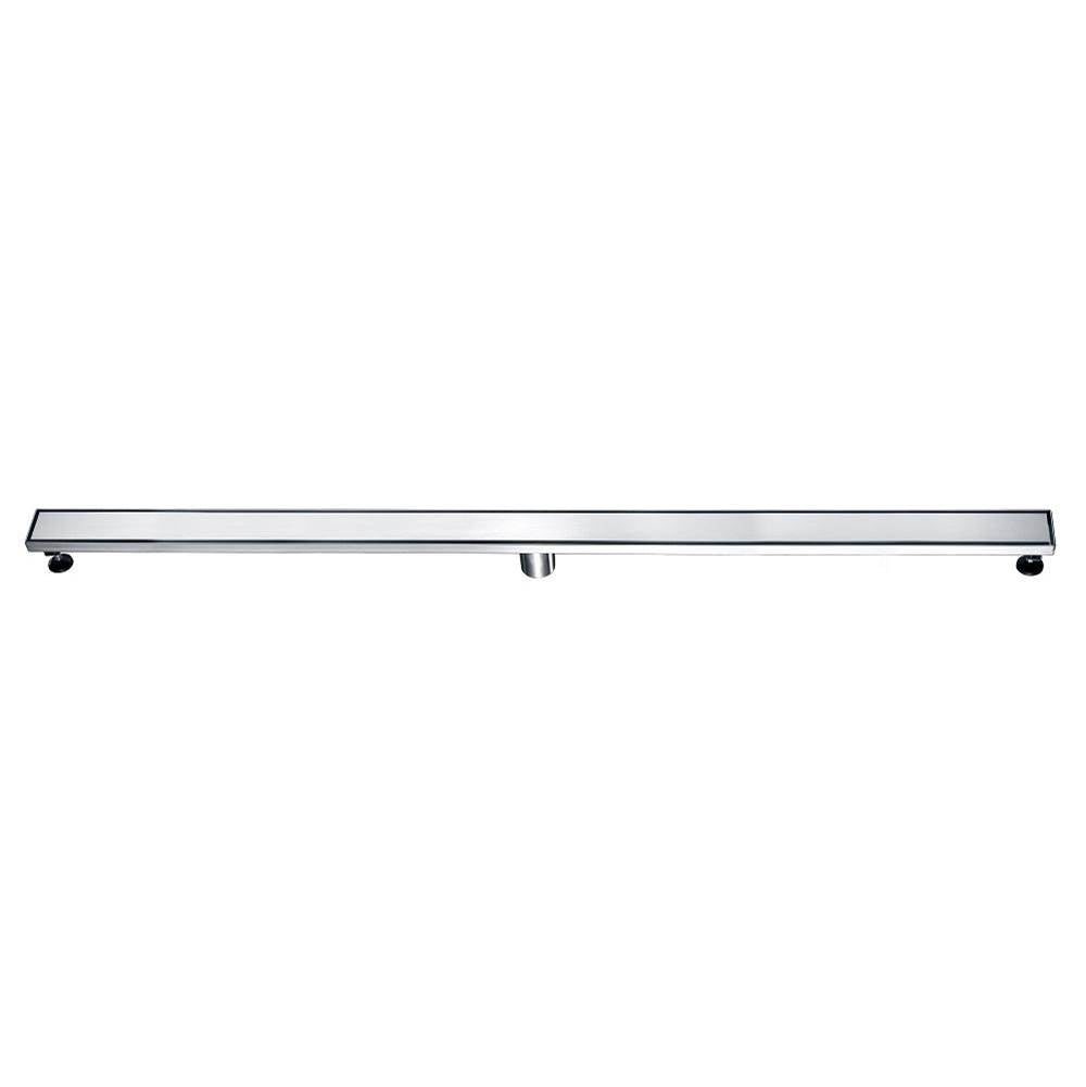 Dawn® 59 Inch Linear Shower Drain, Volga River Series, Polished Satin Finish