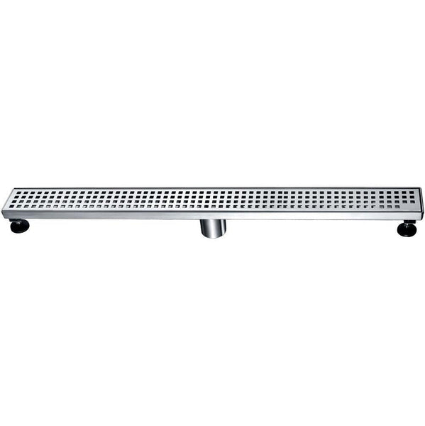 Dawn® 24 Inch Shower Linear Drain, Brisbane River Series, Polished Satin Finish