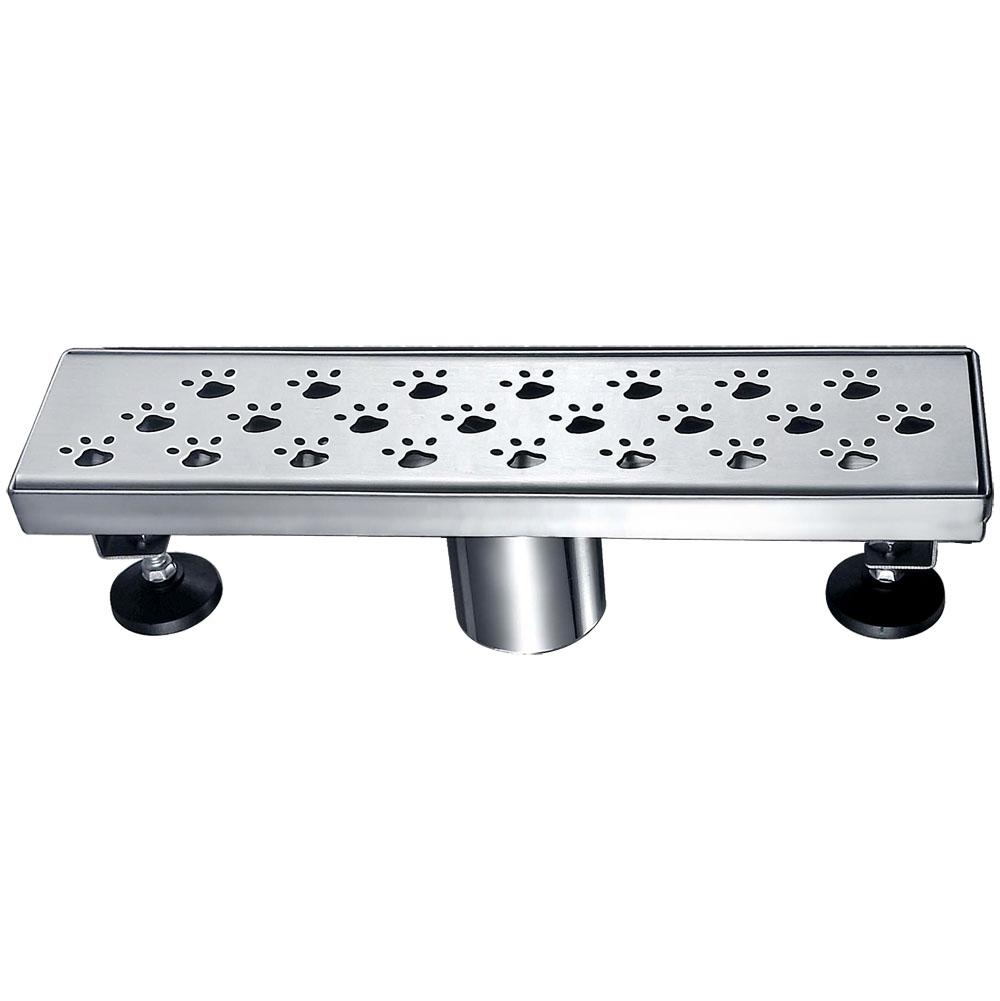 Dawn® 47 Inch Linear Shower Drain, Memuru River Series, Polished Satin Finish