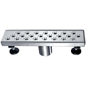 Dawn® 47 Inch Linear Shower Drain, Memuru River Series, Polished Satin Finish