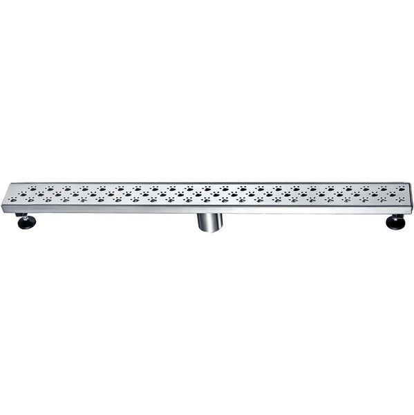 Dawn® 47 Inch Linear Shower Drain, Memuru River Series, Polished Satin Finish
