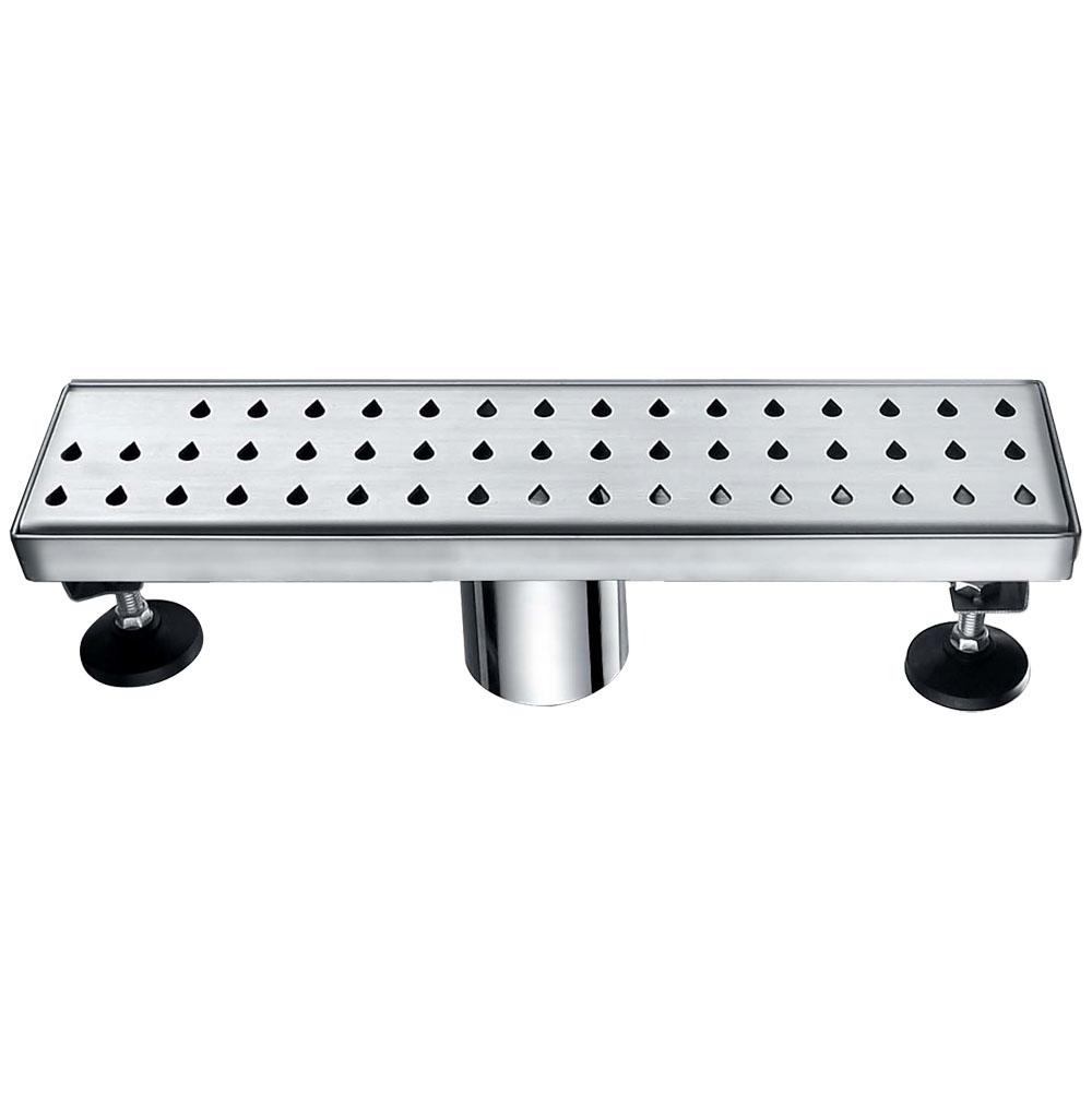Dawn® 47 Inch Linear Shower Drain, Nile River Series, Polished Satin Finish