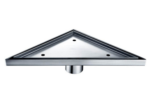 Tile Insert Corner Triangle Drain with Installation Set, Dawn® Colorado River Series