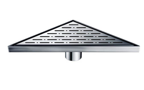 Corner Triangle Drain, Dawn® Rio Orinoco River Series, Triangle Drain with Installation Set