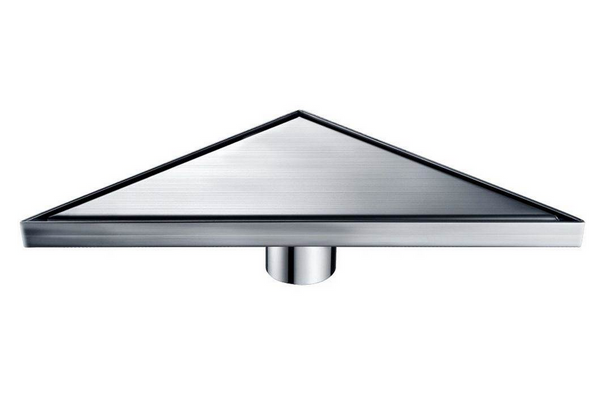 Corner Triangle Drain, Dawn® Volga River Series, Triangle Drain with Installation Set