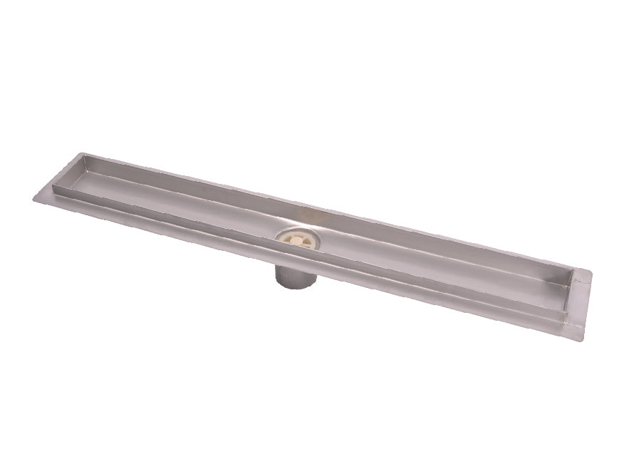 48 Inch Linear Shower Drains, DTA Linear Drain Base with Drain Grate Set