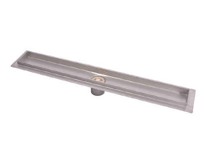 48 Inch Linear Shower Drains, DTA Linear Drain Base with Drain Grate Set