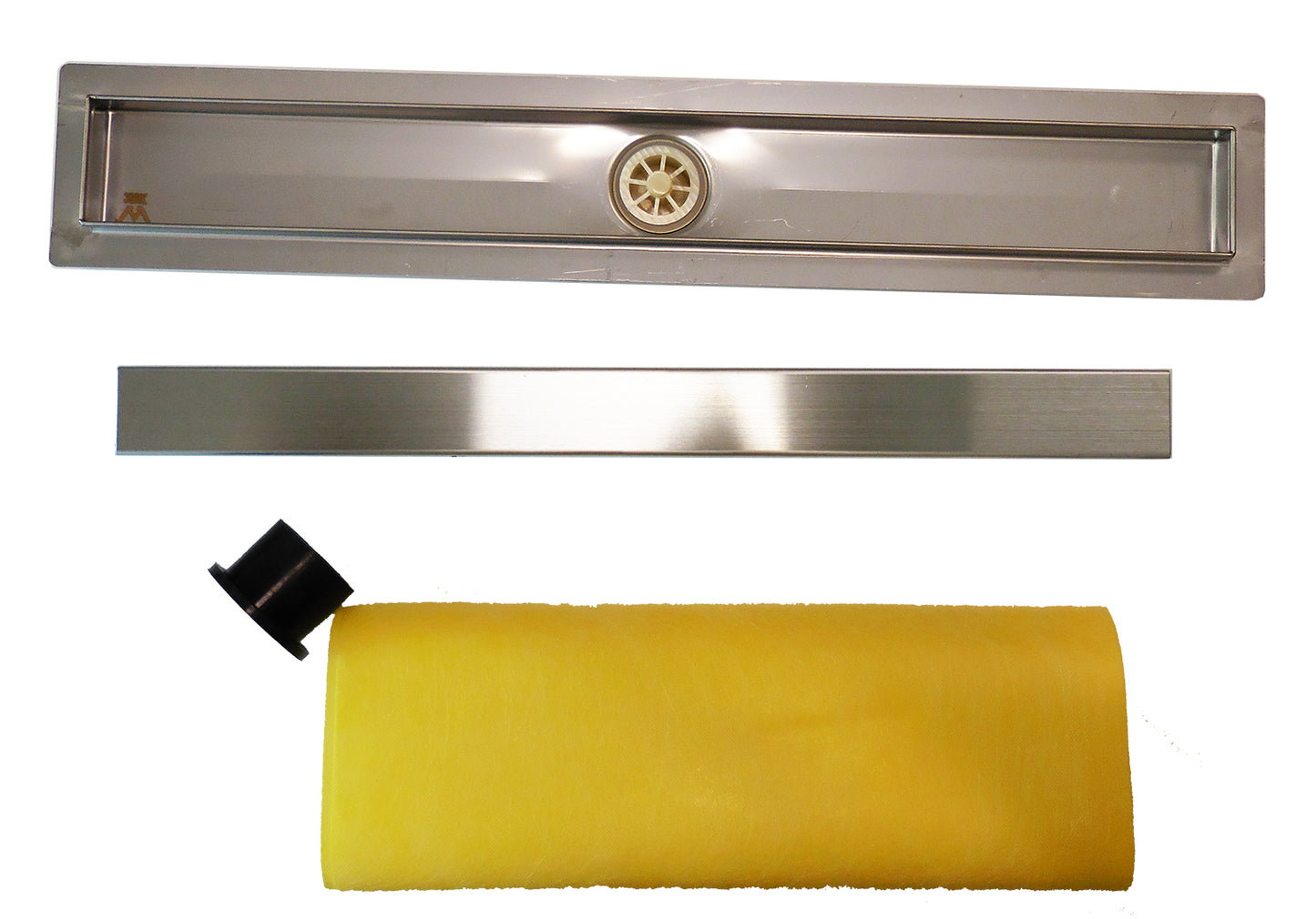 32 Inch Linear Shower Drains, DTA Linear Drain Base with Drain Grate Set