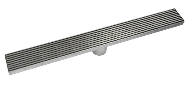 40 Inch Linear Shower Drains, DTA Linear Drain Base with Drain Grate Set