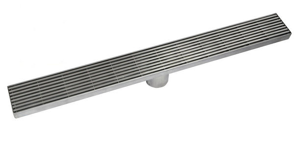 36 Inch Linear Shower Drains, DTA Linear Drain Base with Drain Grate Set