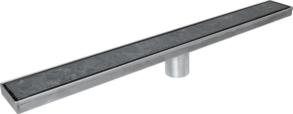 32 Inch Linear Shower Drains, DTA Linear Drain Base with Drain Grate Set
