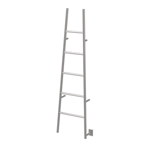 Polished Towel Warmer, Amba Jeeves A Ladder, Hardwired, 5 Bars, W 21" H 75"