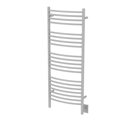 Amba Jeeves D Curved White Towel Warmer, Hardwired, 20 Bars, W 21" H 53"
