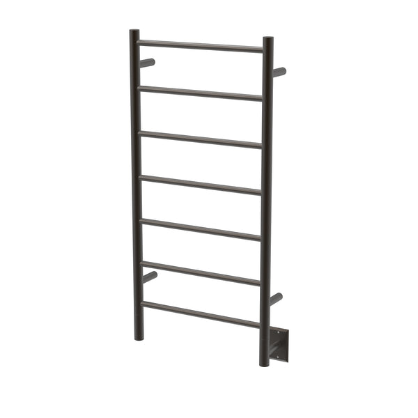 Oil Rubbed Bronze Towel Warmer, Amba Jeeves F Straight, Hardwired, 7 Bars, W 21" H 41"