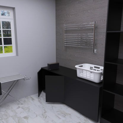 Amba Jeeves L Straight Polished Towel Warmer, Hardwired, 10 Bars, W 40" H 27"