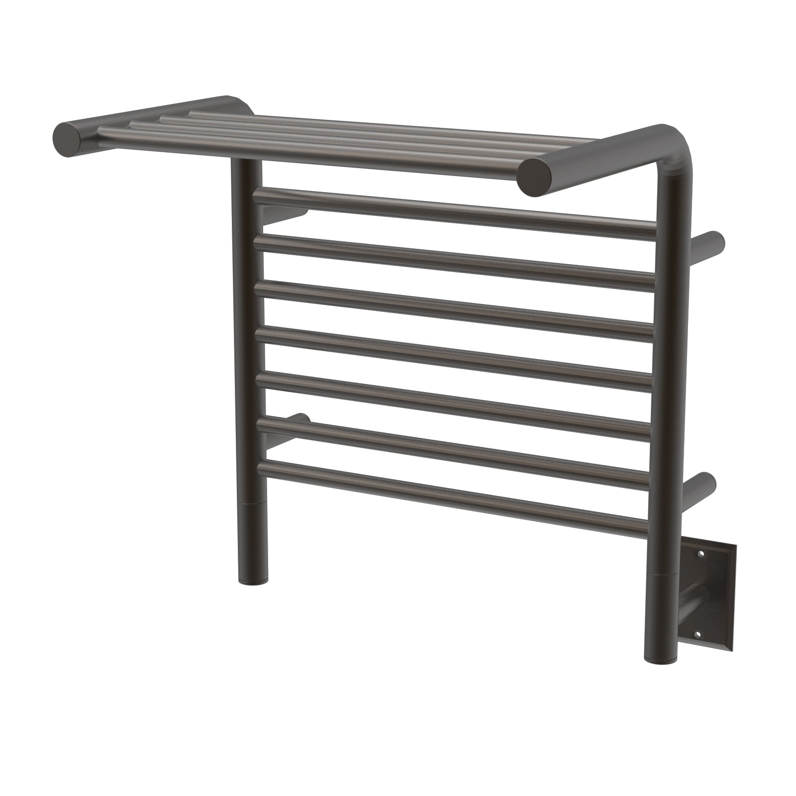 Oil Rubbed Bronze Towel Warmer, Amba Jeeves M Shelf, Hardwired, 11 Bars, W 21" H 22"