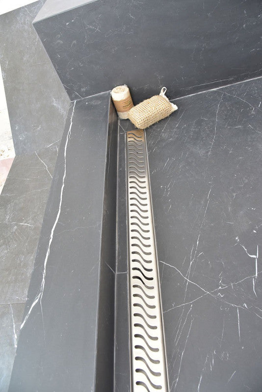 Upington Linear Shower Drain - End Outlet