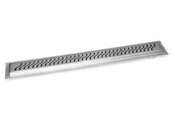 24 Inch Side Outlet Linear Shower Drain by SereneDrains