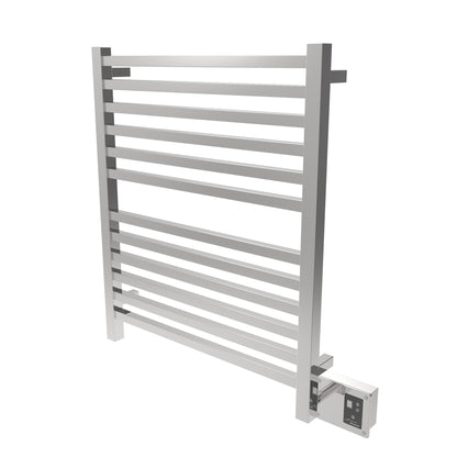 Polished Towel Warmer, Amba Quadro Model Q2833P, 12 Bars Towel Warmer