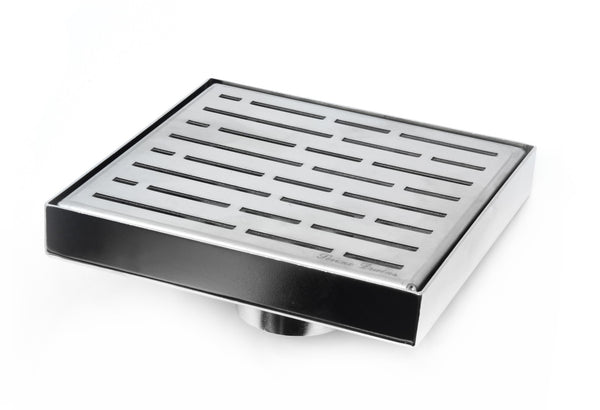 6 Inch Square Shower Drains Broken Lane Design by SereneDrains