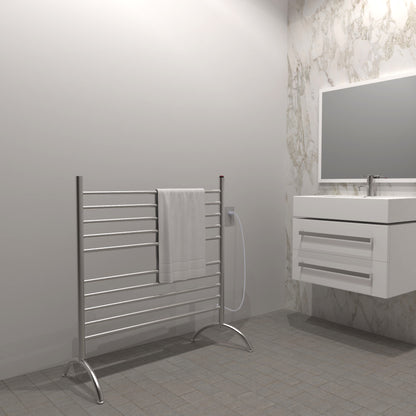 Brushed Towel Warmer, Amba Solo 33 Inch Freestanding Towel Warmer