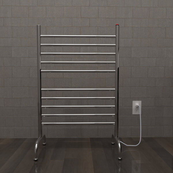 Brushed Towel Warmer, Amba Solo 24 Inch Freestanding Towel Warmer