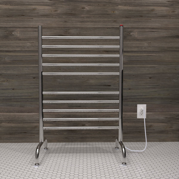 Brushed Towel Warmer, Amba Solo 24 Inch Freestanding Towel Warmer