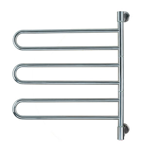 Polished Towel Warmer, Amba Swivel Jack Model B003, 6 Bars Towel Warmer