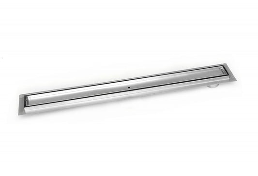 48 Inch Side Outlet Linear Shower Drain by SereneDrains
