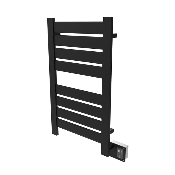 Matte Black Towel Warmer, Amba Vega Model V2338MB, 8 Bars Towel Warmer