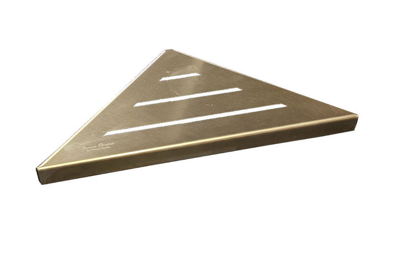 Corner Gold / Black Brass Triangle Wall Mounted Shower Caddy