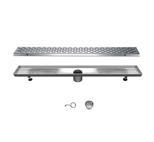 Dawn® 32 Inch Linear Shower Drain, Yangtze River Series, Polished Satin Finish