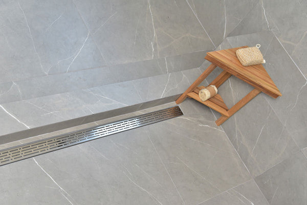40 Inch Side Outlet Linear Shower Drain by Serene Drains