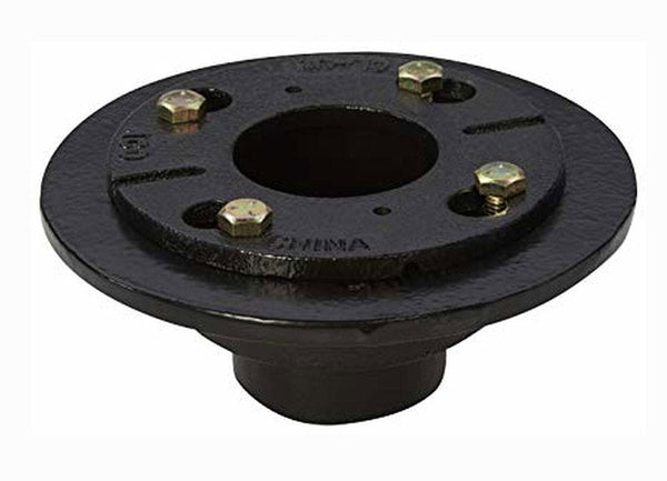 Cast Iron 4 Bolt Drain with Rubber Fitting and Hair Trap Set