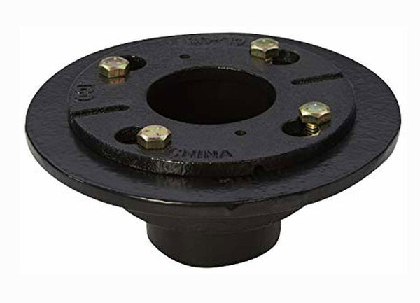 Cast Iron 4 Bolt Drain with Rubber Fitting